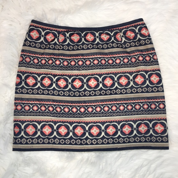 Fossil Dresses & Skirts - Fossil Navy and Coral Evan Skirt
